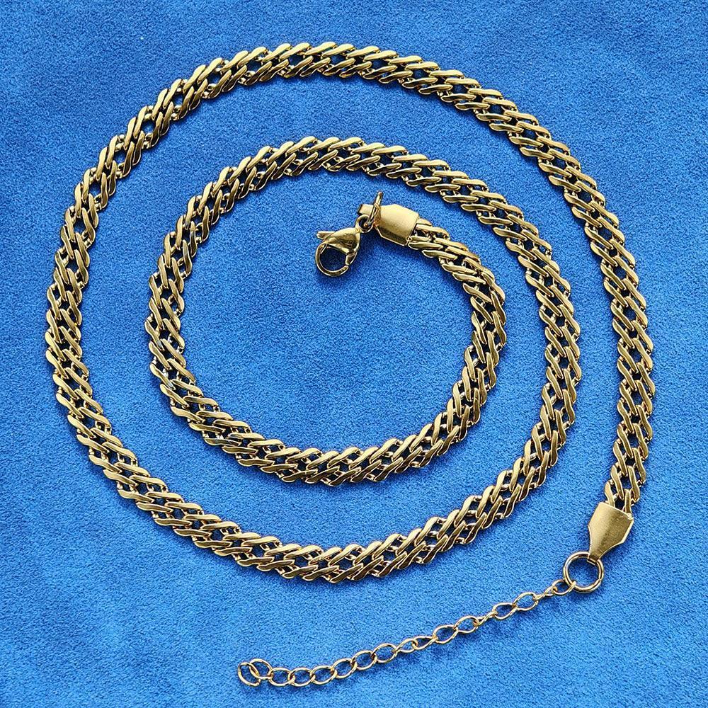 Custom 4mm Stainless Steel Keel Chain Hip Hop Jewelry for Men | Caratix - CaratixJewelry